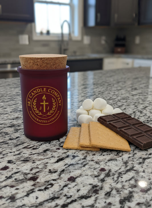 S'mores Skillet | Wooden Wick | Handmade | Organic | 5.4oz | 25+ Hours of Burn