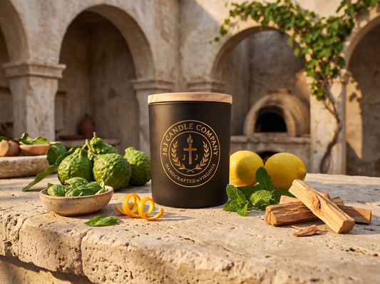Herbal Citrus Bliss | Wooden Wick | Handmade | Organic Wax | 6oz | 30+ Hours of Burn
