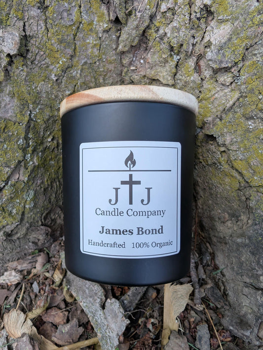 James Bond  |  Wood Wick  |  Handmade  |  Organic  |  6oz