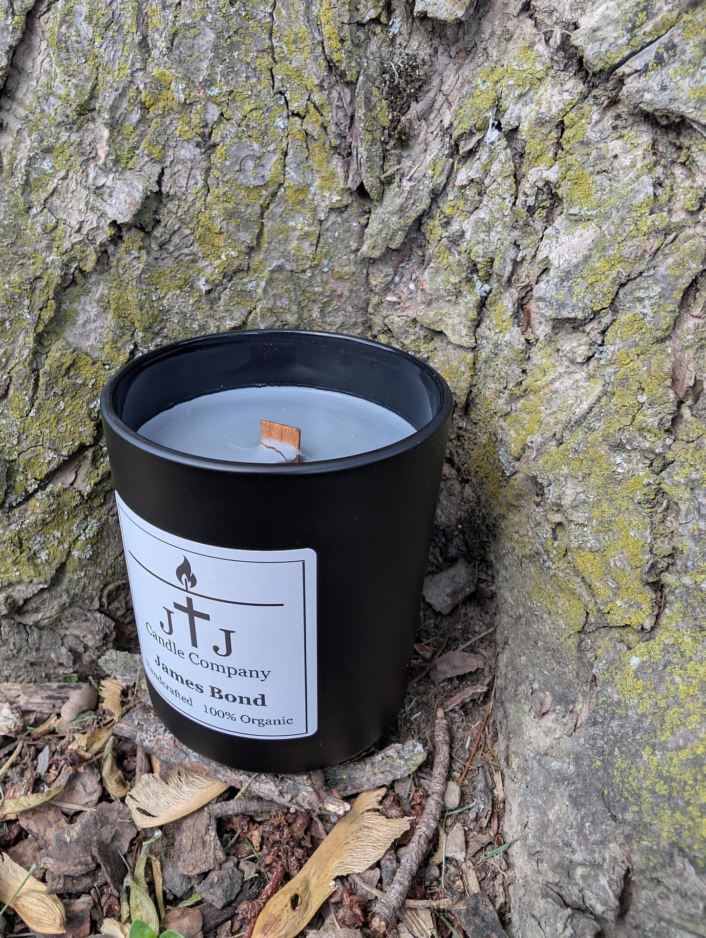 James Bond  |  Wood Wick  |  Handmade  |  Organic  |  6oz