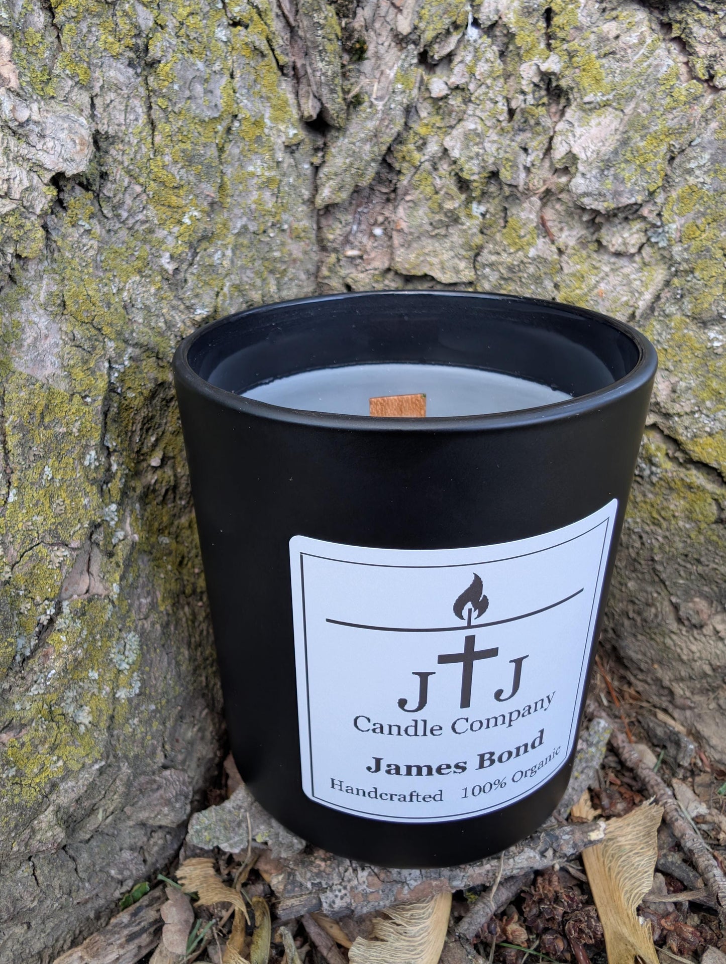 James Bond  |  Wood Wick  |  Handmade  |  Organic  |  6oz