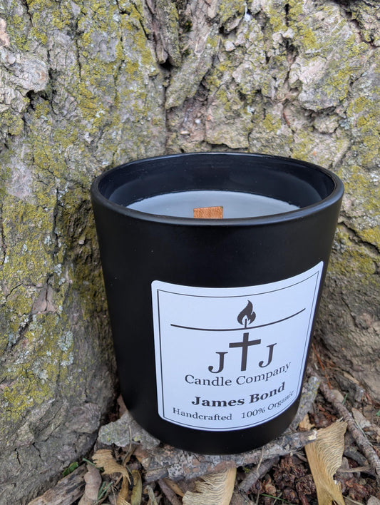 James Bond  |  Wood Wick  |  Handmade  |  Organic  |  6oz