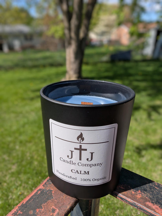 Calm  |  Wood Wick  |  Handmade  |  Organic  |  6oz