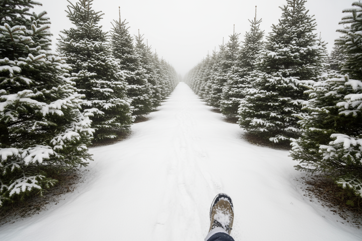 Walking through the farm