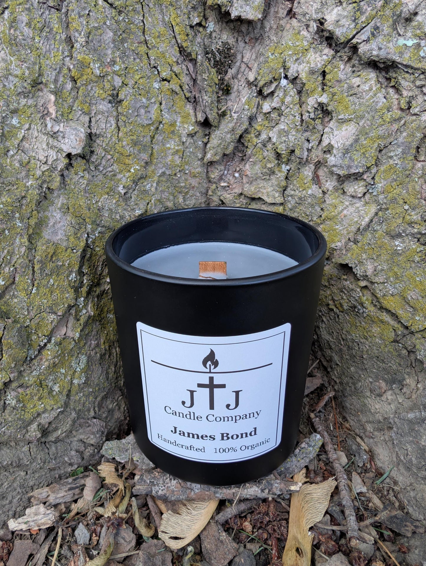James Bond  |  Wood Wick  |  Handmade  |  Organic  |  6oz