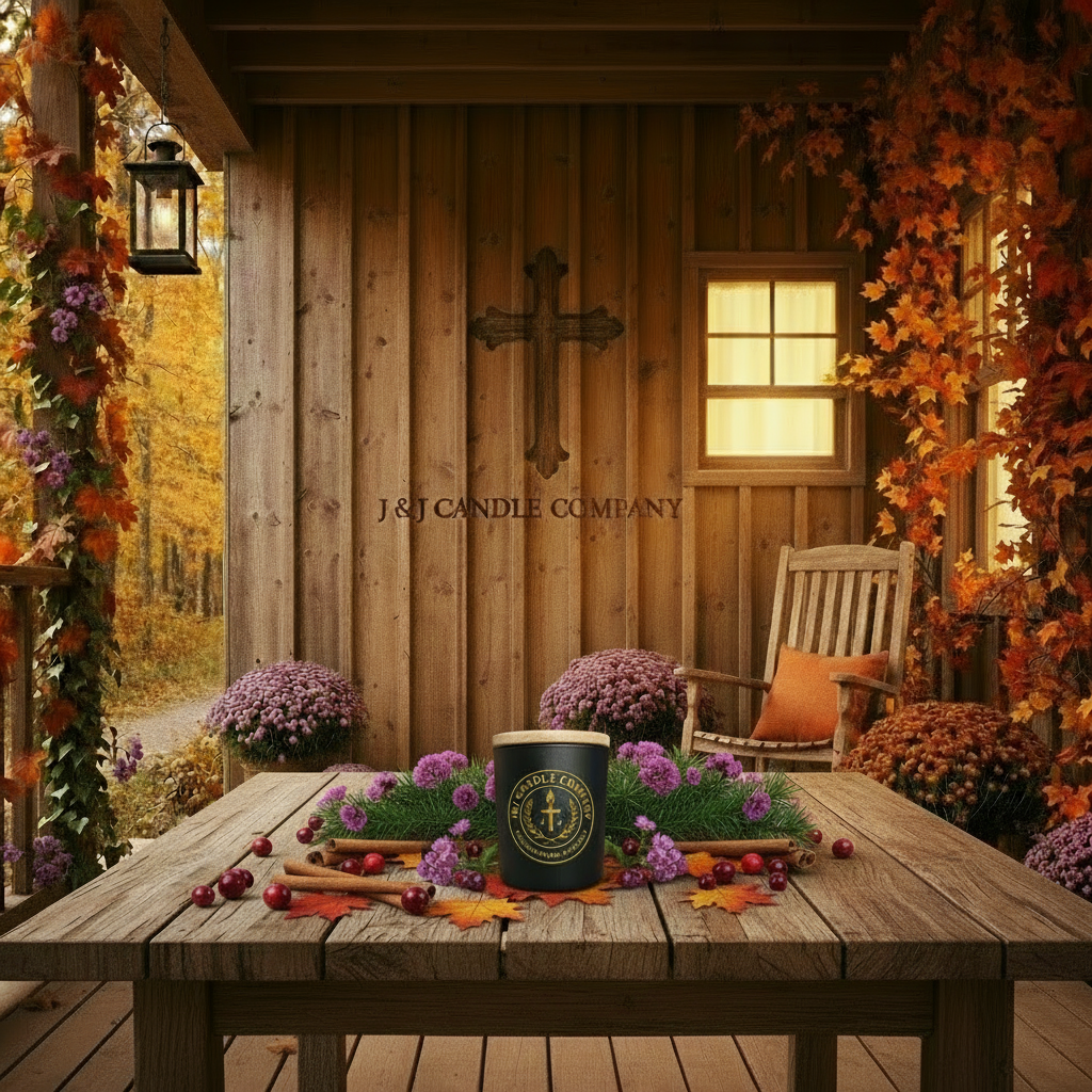 Fall Cottage Scene - Small Table Banished (For Real This Time)