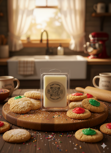 Sugar Cookies Wax Melts | Organic Wax | Handmade | 2.5oz | 6 Cubes