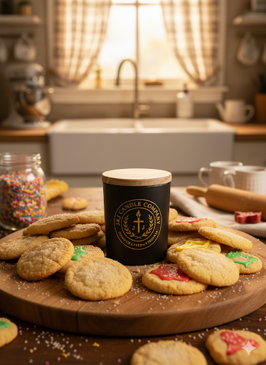 Sugar Cookies | Wooden Wick | Handmade | Organic Wax| 6oz | 30+ Hours of Burn