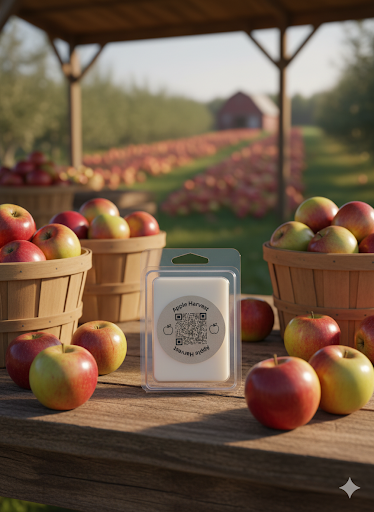 Apple Harvest Wax Melts | Organic Wax | Handmade | 2.5oz | 6 Cubes