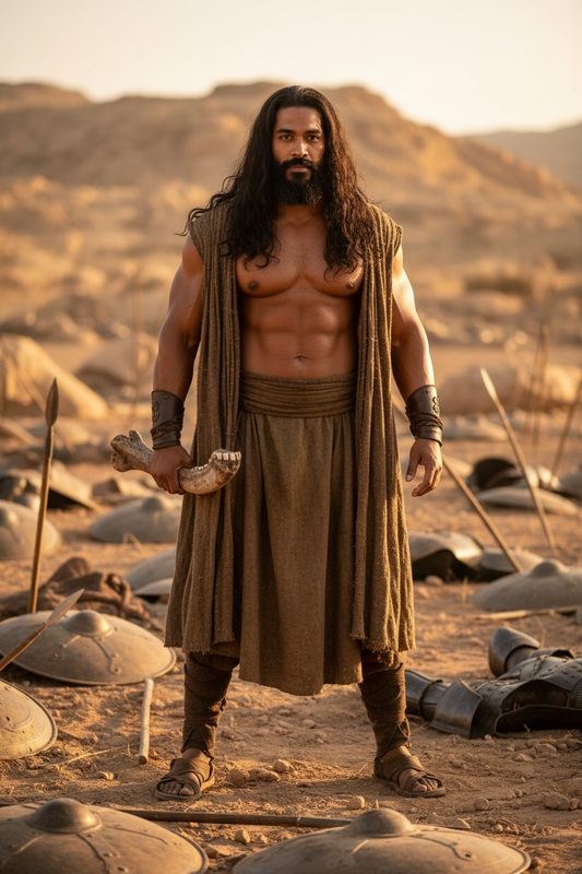 Samson on Battlefield - Single Jawbone Weapon